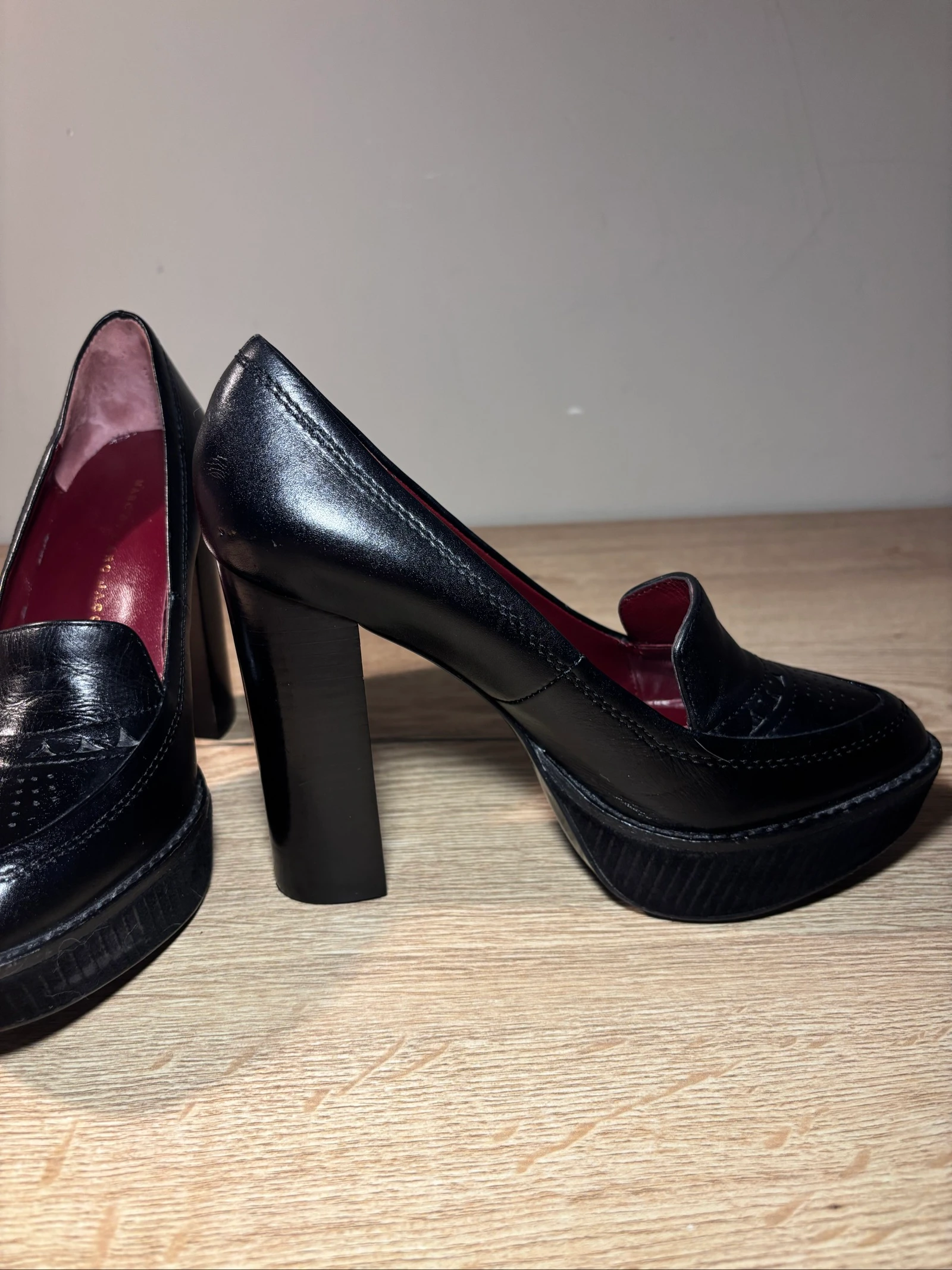 Marc Jacobs Black Leather Platform Heels EU 36 – photo 7